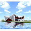 Langspannen -Weltraumrahmen galvanisieren Stahlstruktur räumliche Struktur Moderne Funktionsgebäude Sporthalle Design Design